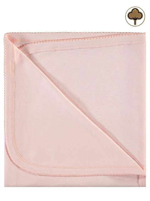 Civil Baby Organik Pamuklu Tek Kat Battaniye - Pembe Standart - S000494836-20024