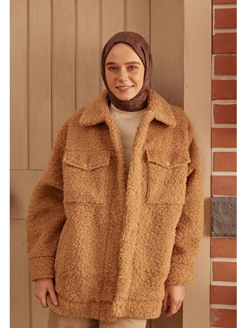 Fresh Scarfs Kazayağı Jakarlı Şal Kakao - S000420372-26424