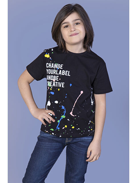 Toontoykids Erkek Çocuk Püskürtme Baskılı Tişört - S000417920-19351