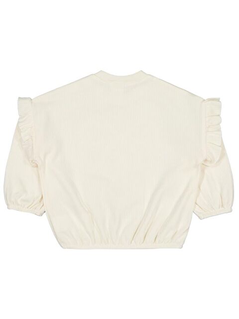 Civil Baby Balerin Ayakkabı 6-18 Ay Sweatshirt - Ekru 6-9 Ay - S000485199-19965