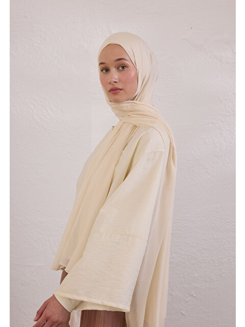 Fresh Scarfs Soft Viskon Şal Fildişi - S000414328-19965