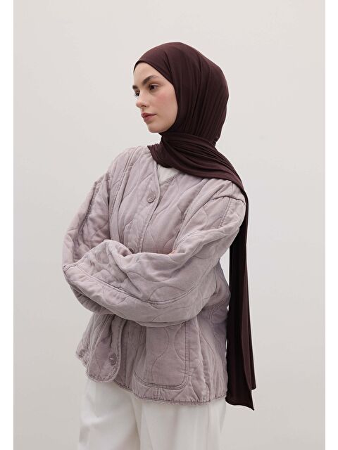 Fresh Scarfs Bambu Penye Şal Acı Patlıcan - S000420294-20042