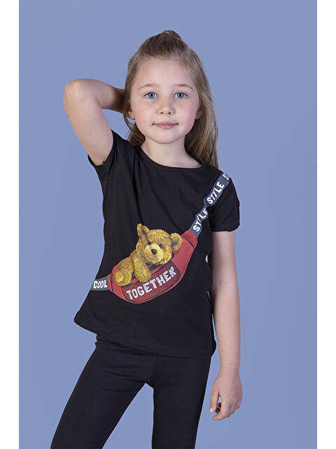 Toontoykids Kız Çocuk Çanta Baskılı Tişört - S000378350-19351