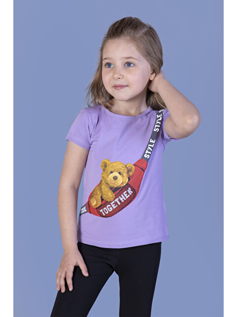 Toontoykids Kız Çocuk Çanta Baskılı Tişört - S000378350-19999