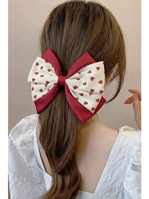 Katia And Bony Kalpli Fiyonklu Otomat Toka Ekru-Bordo