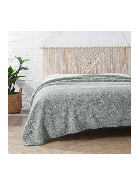 Dolce Bonita Home Wellsoft Sherpa Battaniye 150x220 Haki - S000492779-18547