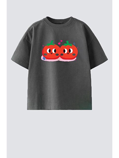 Monila Kız Çocuk Baskılı Pamuklu Bisiklet Yaka T-Shirt - S000514651-29666