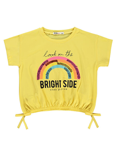 Civil Kız Çocuk Tişört 2-5 Yaş Sarı - S000218381-20072