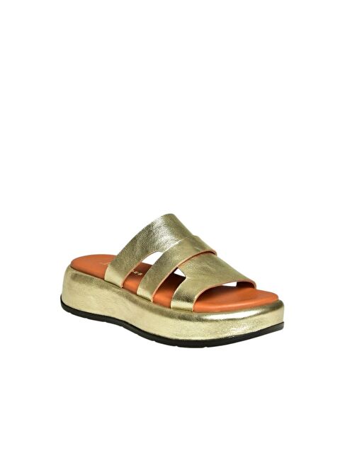 Fox Shoes Altın Kadın Terlik U2964440 - S000401136-20076