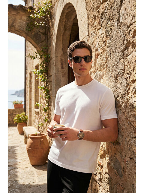 Buratti Pamuklu Regular Fit Bisiklet Yaka T Shirt 5904063 - S000526574-19965