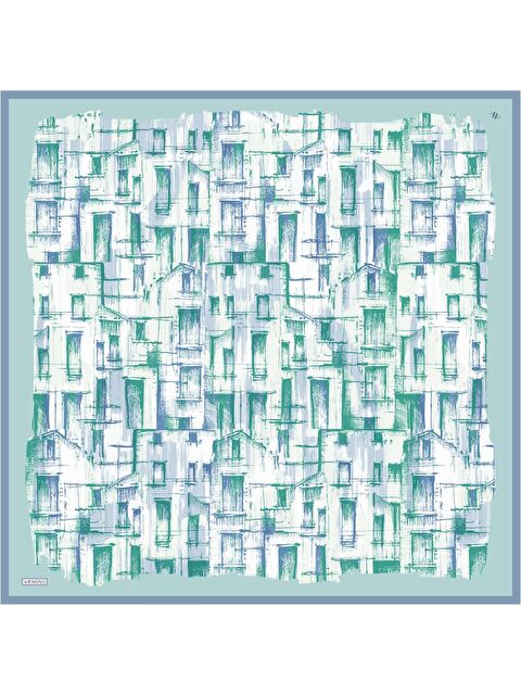 ARMİNE Klasik Desenli Saf İpek Sura Eşarp 9350 22 - S000505028-18194