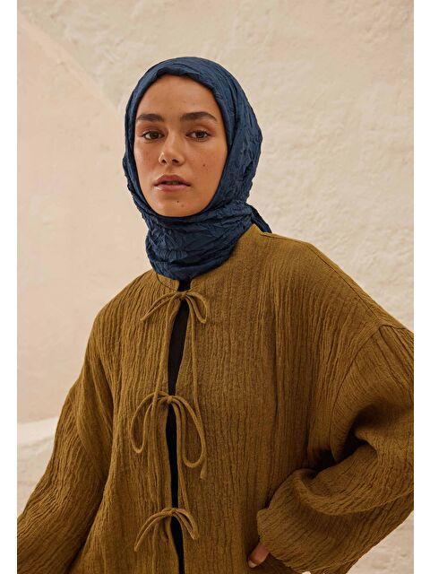 Fresh Scarfs Vual Crash Şal Koyu Mavi - S000420273-19393