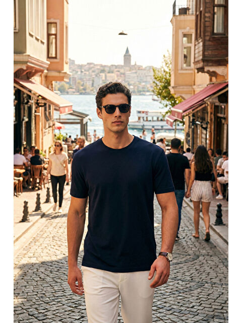 Buratti Pamuklu Regular Fit Bisiklet Yaka T Shirt 5904063 - S000526574-23093