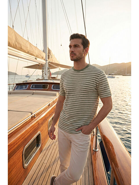 Buratti Pamuklu Regular Fit Bisiklet Yaka T Shirt 5904027 - S000526575-18194