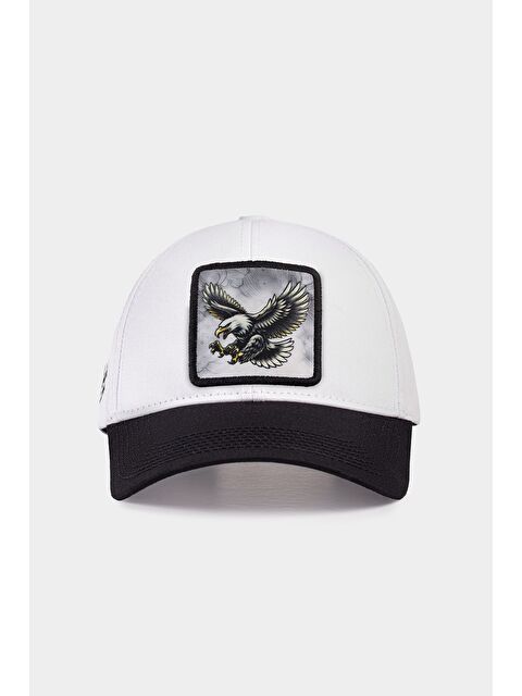 BlackBörk Six Kartal Logolu Siyah-Beyaz Beyzbol Şapka