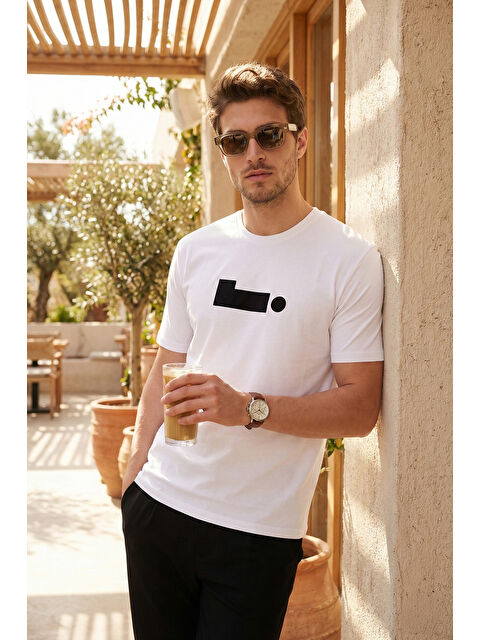 Buratti Pamuklu Regular Fit Baskılı Bisiklet Yaka T Shirt 5904061 - S000526576-19965