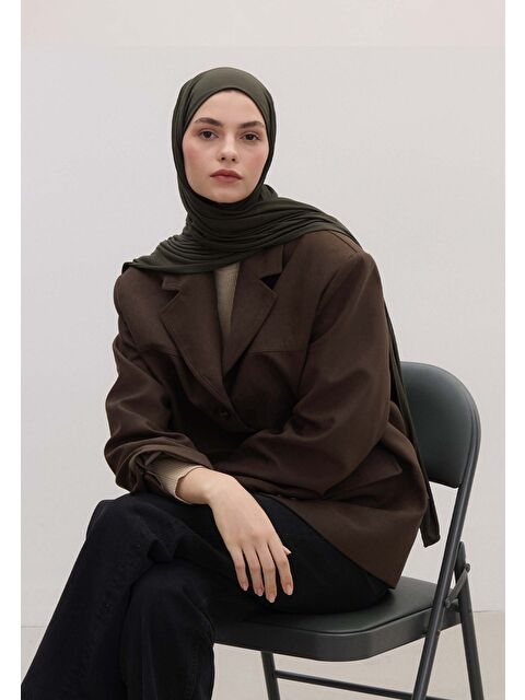 Fresh Scarfs Bambu Penye Şal Antrasit - S000420294-29666