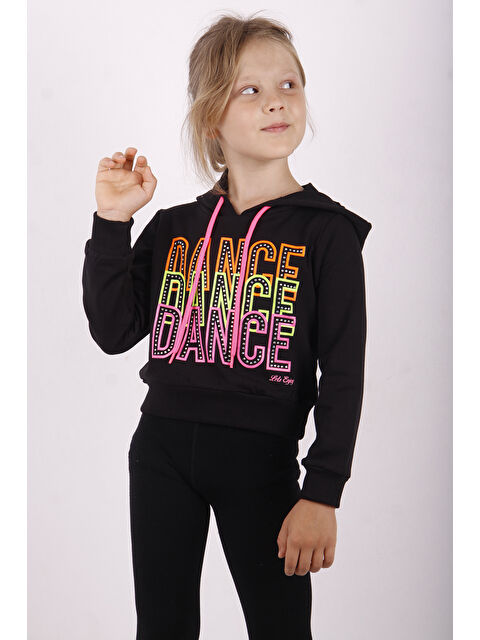 Toontoykids Kız Çocuk Dance Baskılı Kapüşonlu Sweatshirt - S000421276-19351