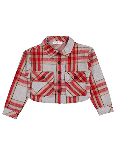 Zeyneva Timo Timo Ekose Kapaklı Cepli Kız 10-13 Yaş Ceket - Gri 13-14 Yaş - S000502746-20600