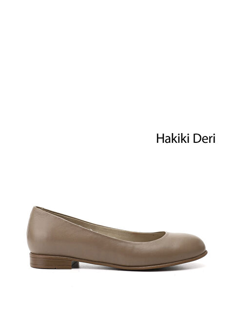 GÖNDERİ(R) Kadın KOYU VİZON Hakiki Deri Babet - S000493432-9561