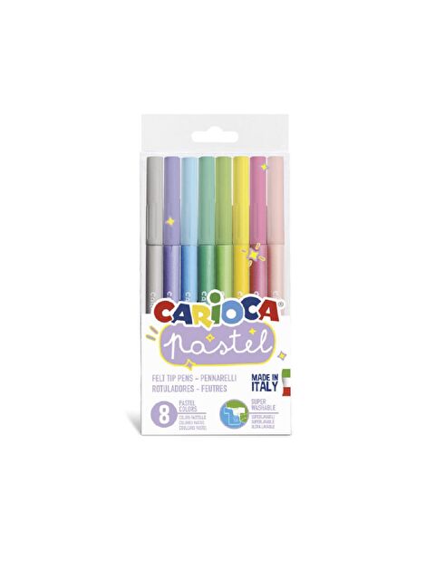 Carioca Pastel Süper Yıkanabilir Keçeli Kalem 8 Li 43032 - S000079386-27074