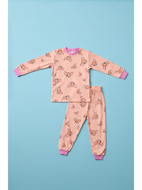 Katia And Bony Kız Çocuk Köpek Baskılı Pijama Takımı - S000375023-23173