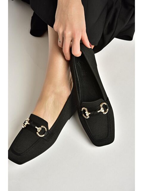 Fox Shoes Siyah Kadın Babet Y820400104 - S000518158-19351