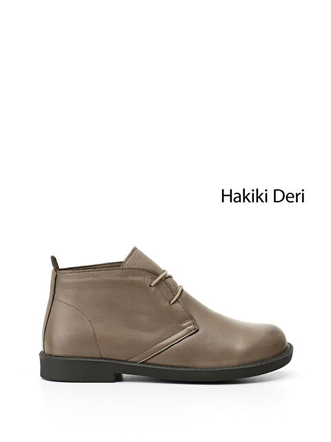 GÖNDERİ(R) Kadın KOYU VİZON Kauçuk Taban Hakiki Deri Bot - S000493449-9561