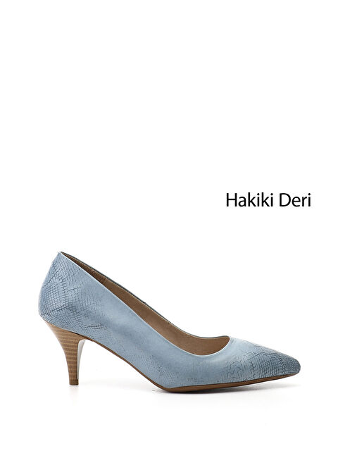 GÖNDERİ(R) Kadın MAVİ Sivri Burun İnce Topuklu Hakiki Deri Stiletto - S000493447-17234