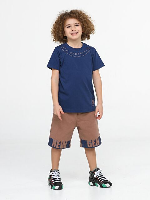 Casabony New Gen Kahve Şort + Tişört Takım - S000156940-23093