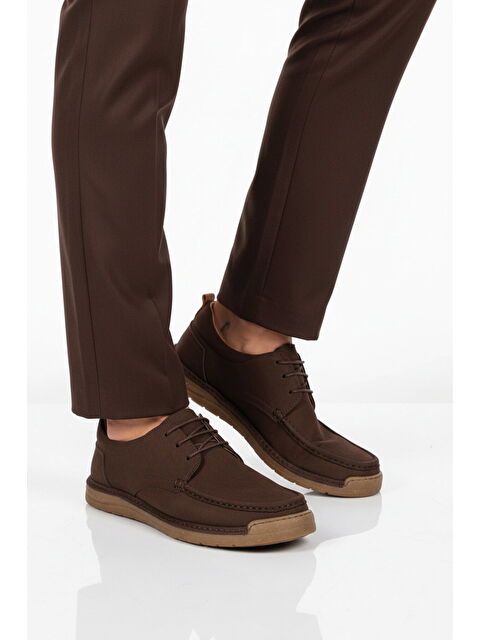 Ayakmod Kahve Nubuk Hakiki Deri Erkek Casual Ayakkabı 62401 M