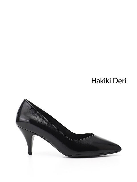 GÖNDERİ(R) Kadın AÇIK SİYAH Sivri Burun İnce Topuklu Hakiki Deri Stiletto - S000493517-1720