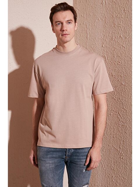 Buratti Pamuklu Relaxed Fit Sıfır Yaka %100 Pamuk Tişört 5905446 - S000139041-29738