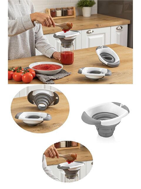 Meleni Home Katlanabilir Konserve Kavanoz Hunisi Akordiyon Huni - S000385449-37276
