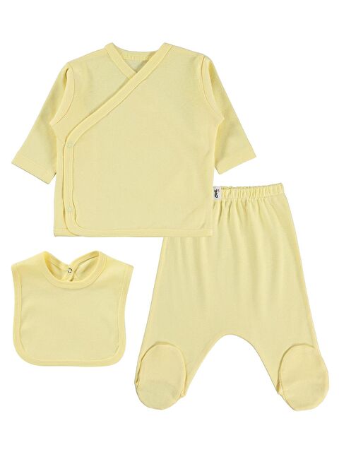 Civil Baby 3'Lü Basic Zıbın Takımları - Sarı 0-1 Ay - S000284536-20072