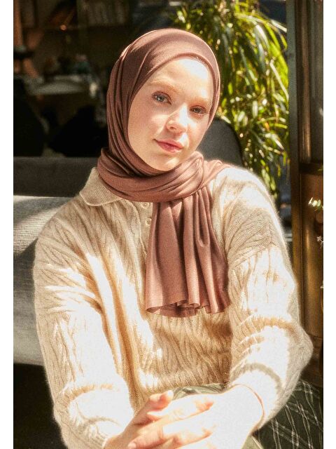 Fresh Scarfs Penye Şal Acı Kahve - S000420272-28102