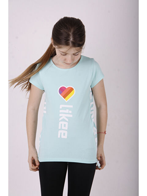 Toontoykids Kız Çocuk Likee Baskılı Tişört