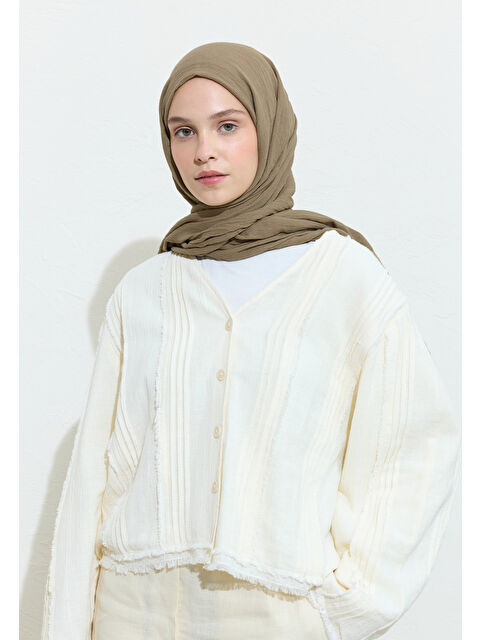 Fresh Scarfs PAMUKLU KETEN ŞAL COOKIE DOUGH - S000420027-5199