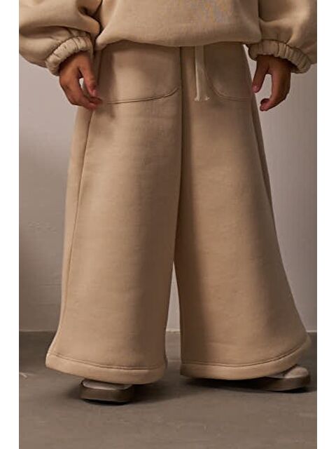 Oh La La Koala For Little Ones Bej Cep Detaylı Geniş Paça Eşofman Altı - S000531809-19928