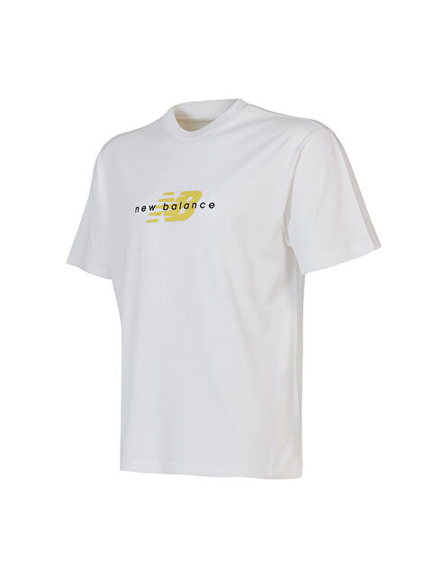 New Balance 1645 Erkek Beyaz Tişört - S000517237-20063