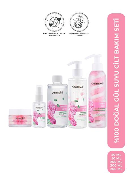 Dermokil %100 Doğal Gül Suyu Cilt Bakım Seti - S000511046-26865
