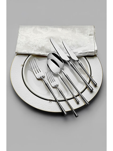 Nehir Marbella Saten 12 Kişilik 89 Parça Deri Kutulu Çatal Kaşık Bıçak Takımı - S000532954-18105