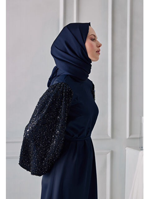 Fresh Scarfs Janjanlı Şal Safir - S000420499-9647