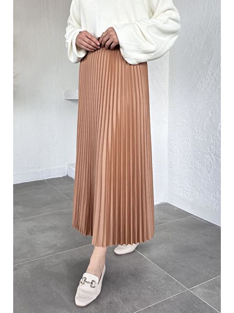 Julude Bel Lastikli Pileli Tesettür Etek - S000491567-19966