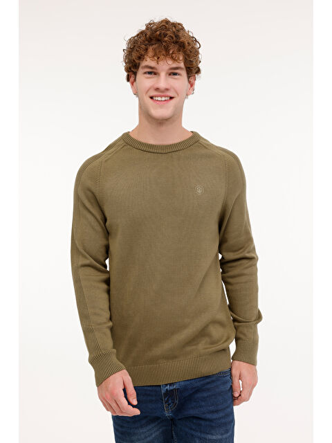 Lumberjack ML RASSA 58CSL502 4PR Haki Erkek Uzun Kol Triko - S000397259-18547