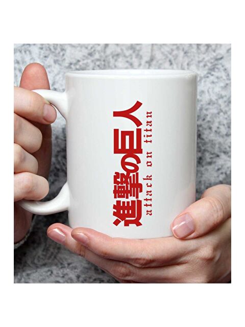 Bam Hediyelik Eşya Attack On Titan Sembol Tasarımlı Kupa Bardak - S000290711-23173