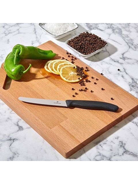 Victorinox 6.7833 Domates ve Sosis Bıçağı - Siyah - 11 cm - S000376261-19351