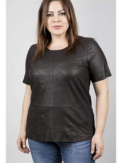 Mylinemoda Önü Süet Arkası Penye Tişört - S000239176-19351