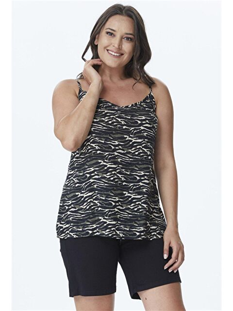 Mylinemoda İp Askılı Kamuflaj Atlet - S000239153-18547