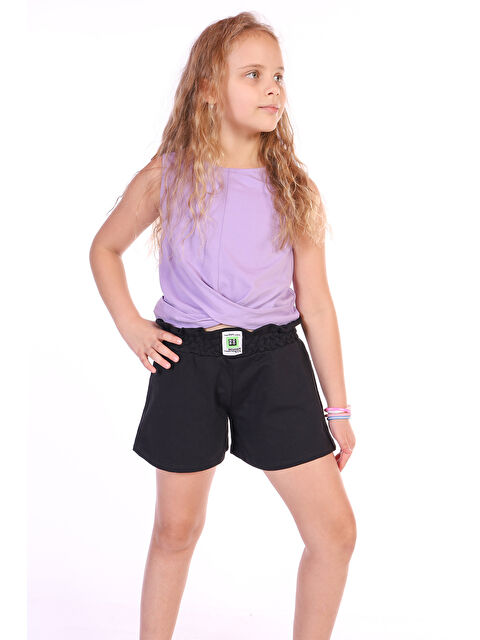 Toontoykids Kız Çocuk Beli Lastikli Etekli Şort